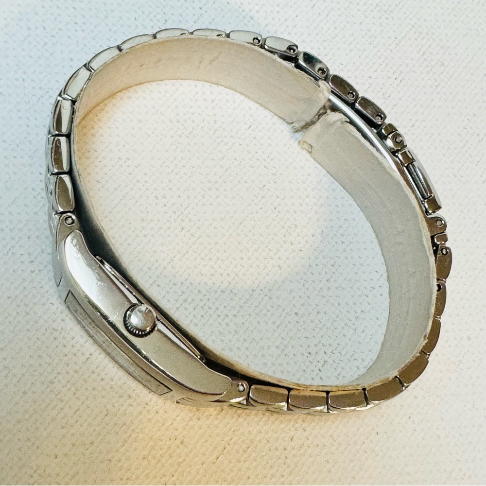 Vintage Kenneth Tank Women's Silver Watch Stainless 6.25" MAX Bracelet KC4440 - Picture 4 of 13